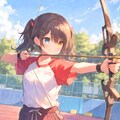 オッドアイのアーチェリー少女 6枚目