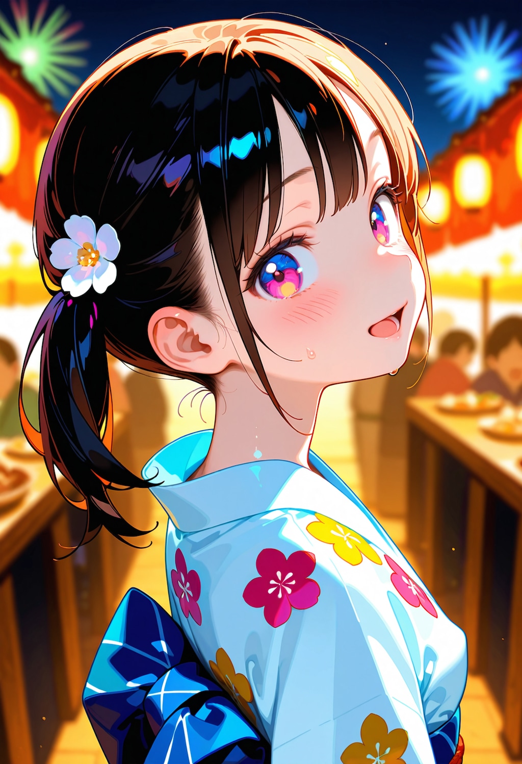 君の瞳、夜空にとけて