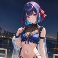 ナイトプールの猫耳クールちゃん 3枚目