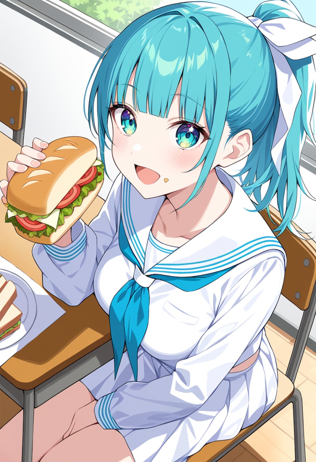 お昼はサンドウィッチ