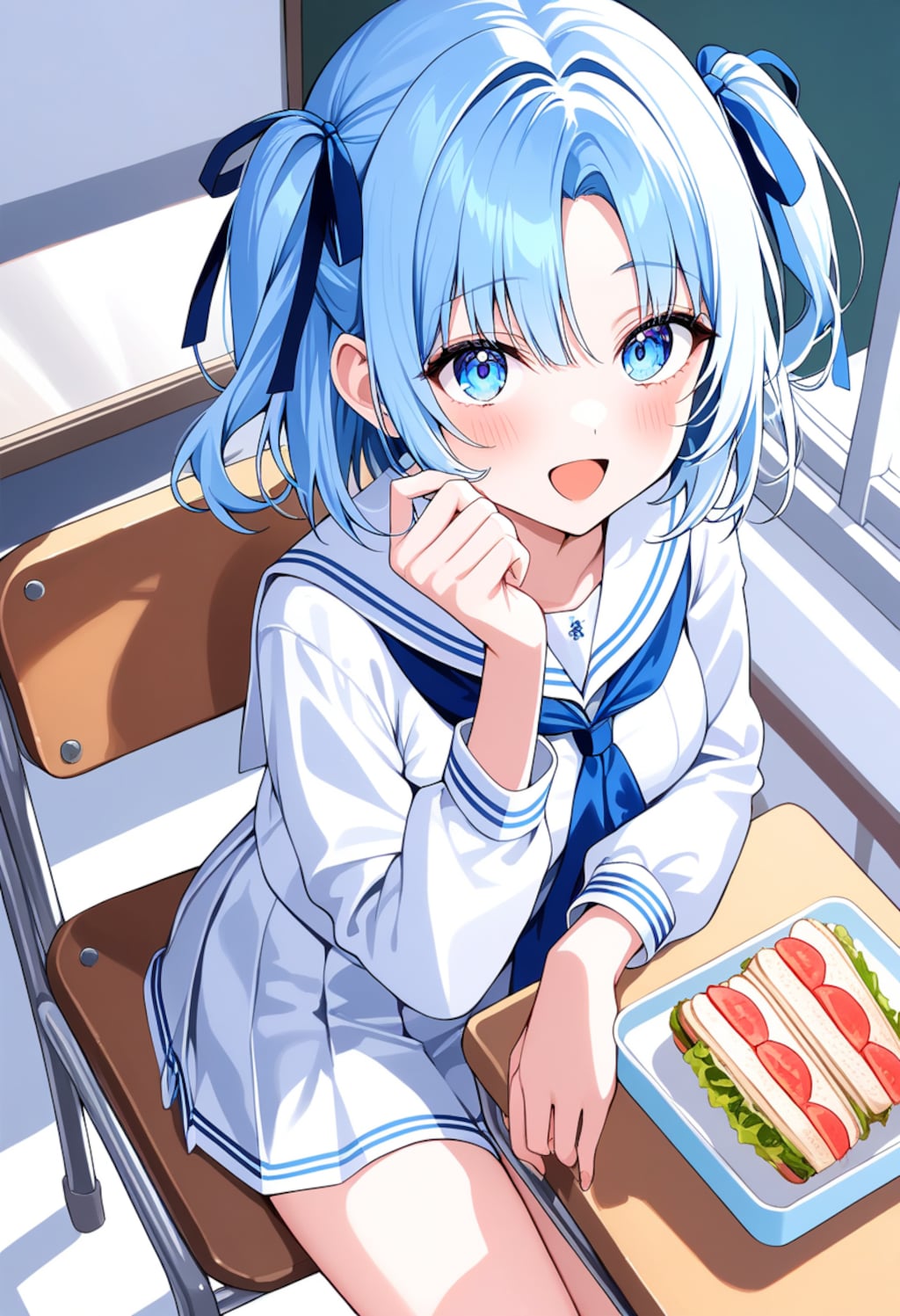 お昼はサンドウィッチ