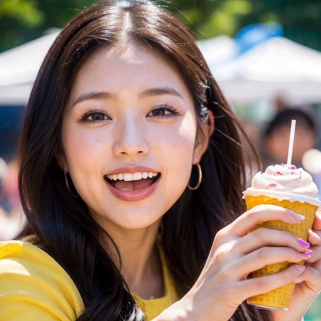 I really love ice cream.