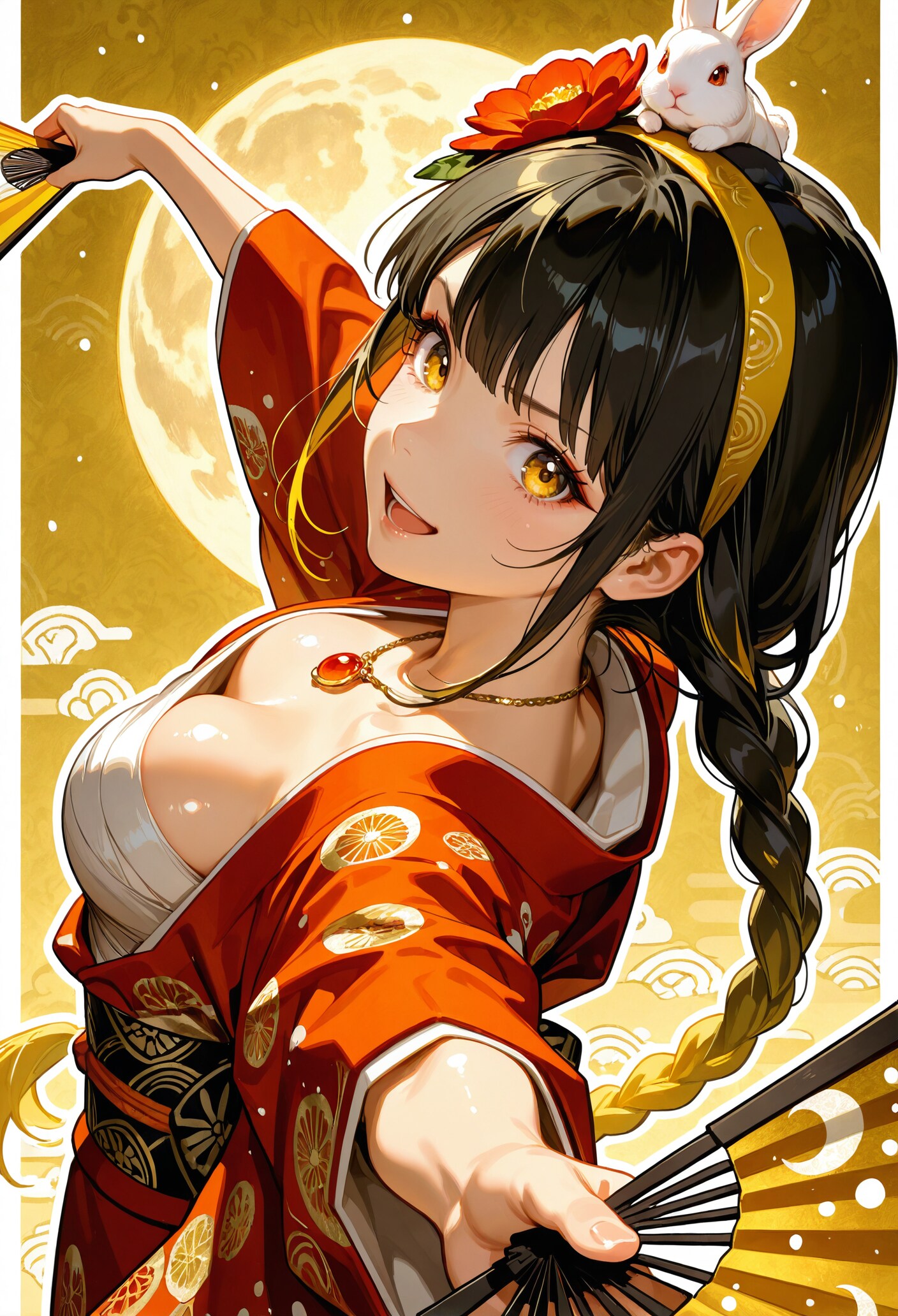 月と兎。