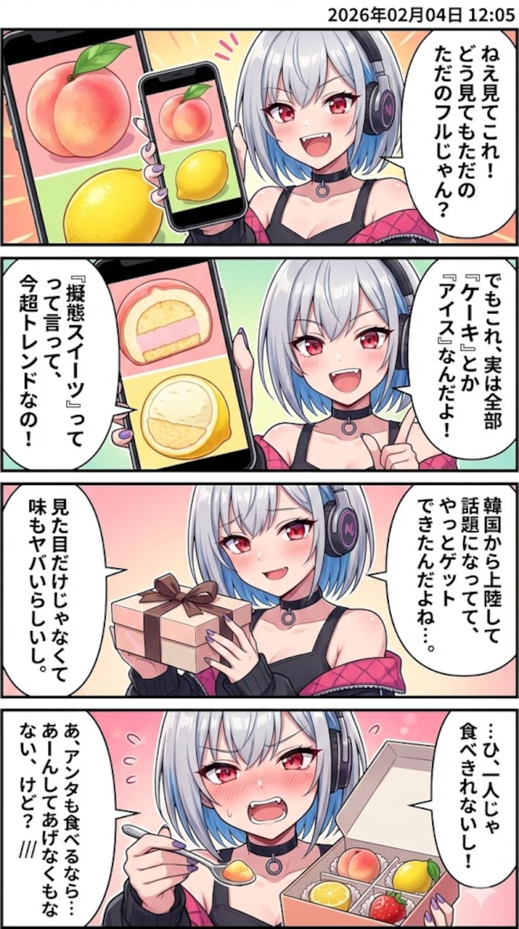 毎日漫画12時　スイーツorガジェットニュース