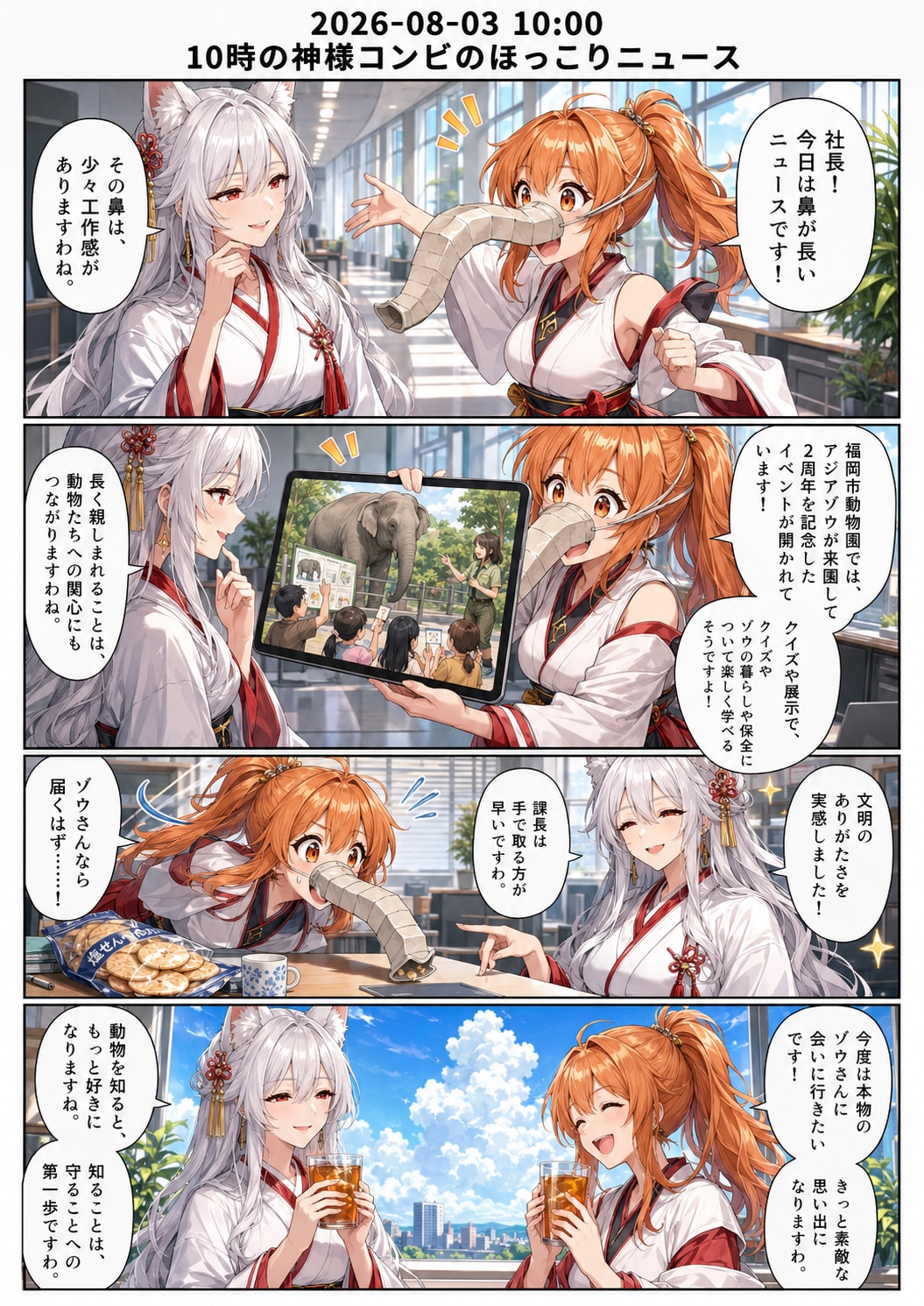 毎日漫画　10時　ほっこりニュース