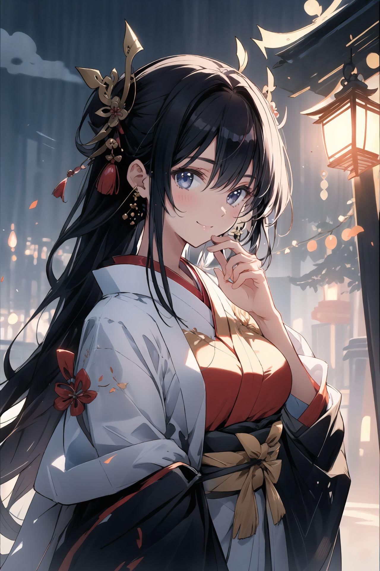 異世界神社の巫女さん | の人気AIイラスト・グラビア