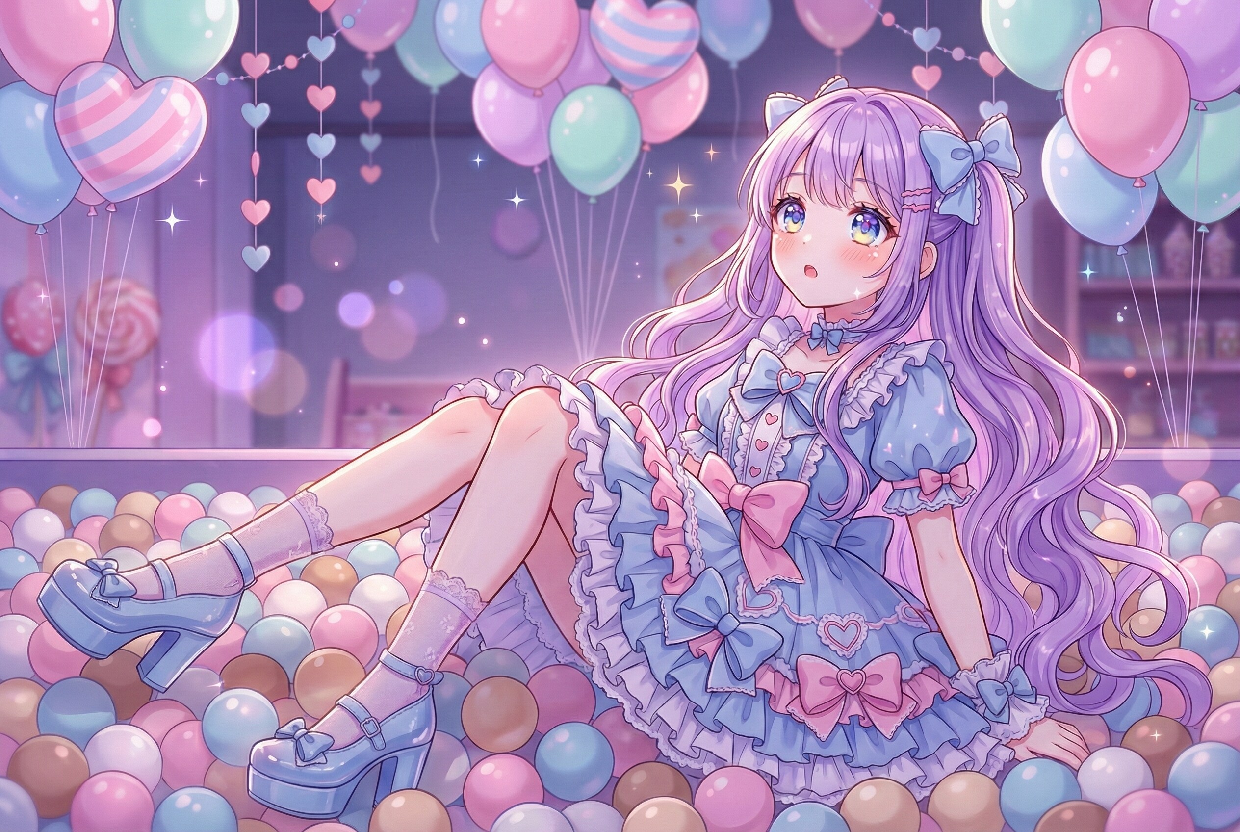 夢幻菓子部屋の紫水晶 | の人気AIイラスト・グラビア