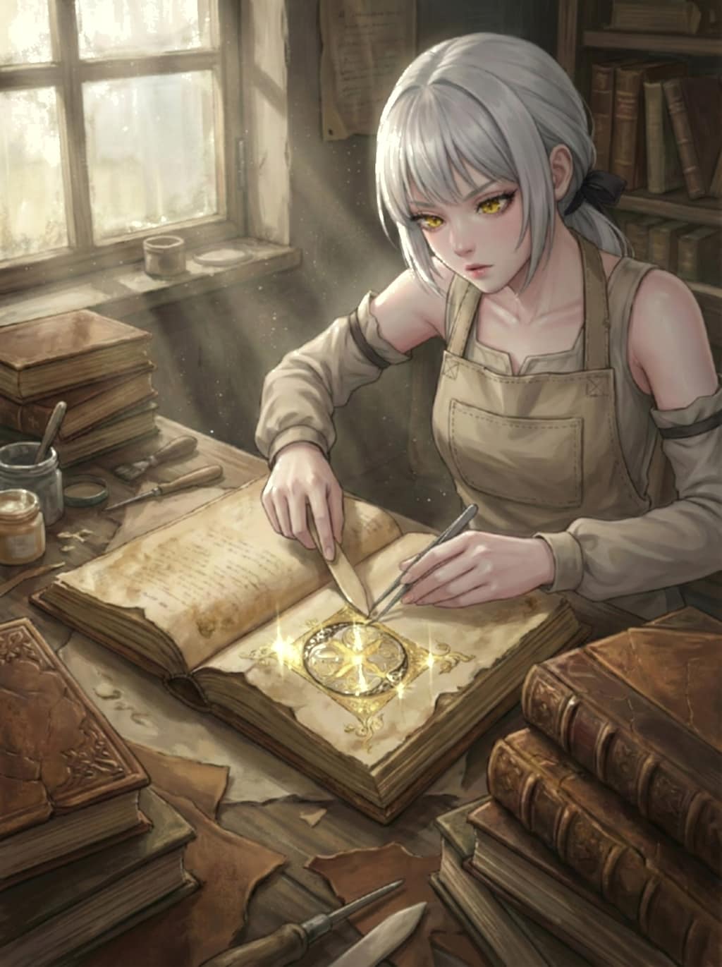 『 古書の修復 』 - The Book Restoration