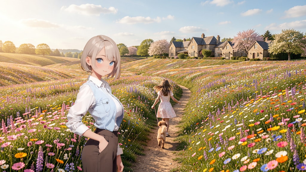 午後の散策 (FullHD 壁紙67 BD071)