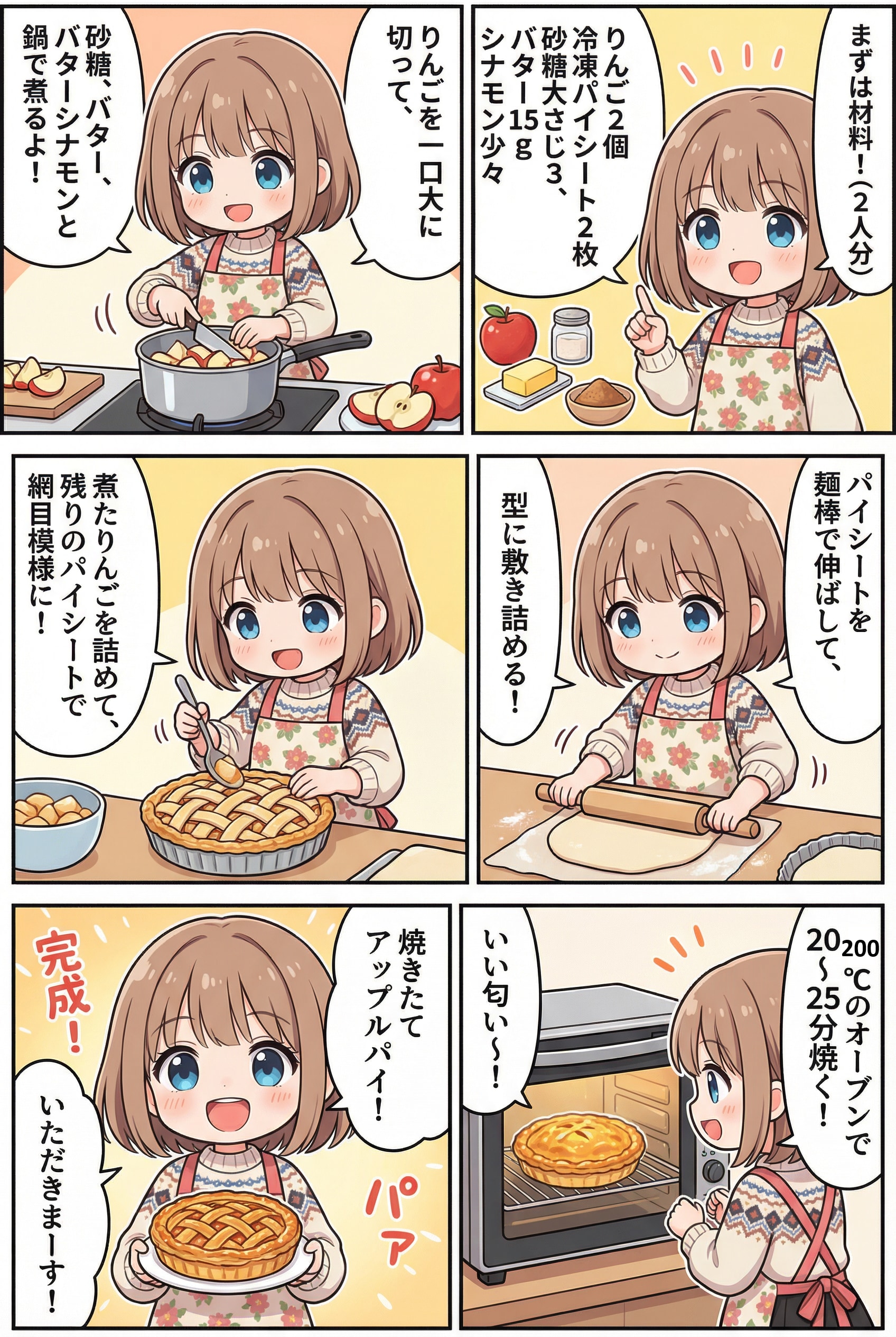 アップルパイ | の人気AIイラスト・グラビア