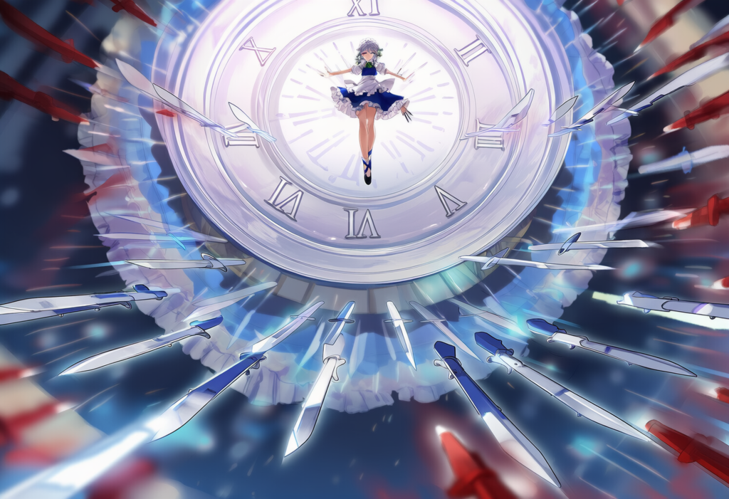 東方　十六夜咲夜　弾幕ごっこ　ワイド版