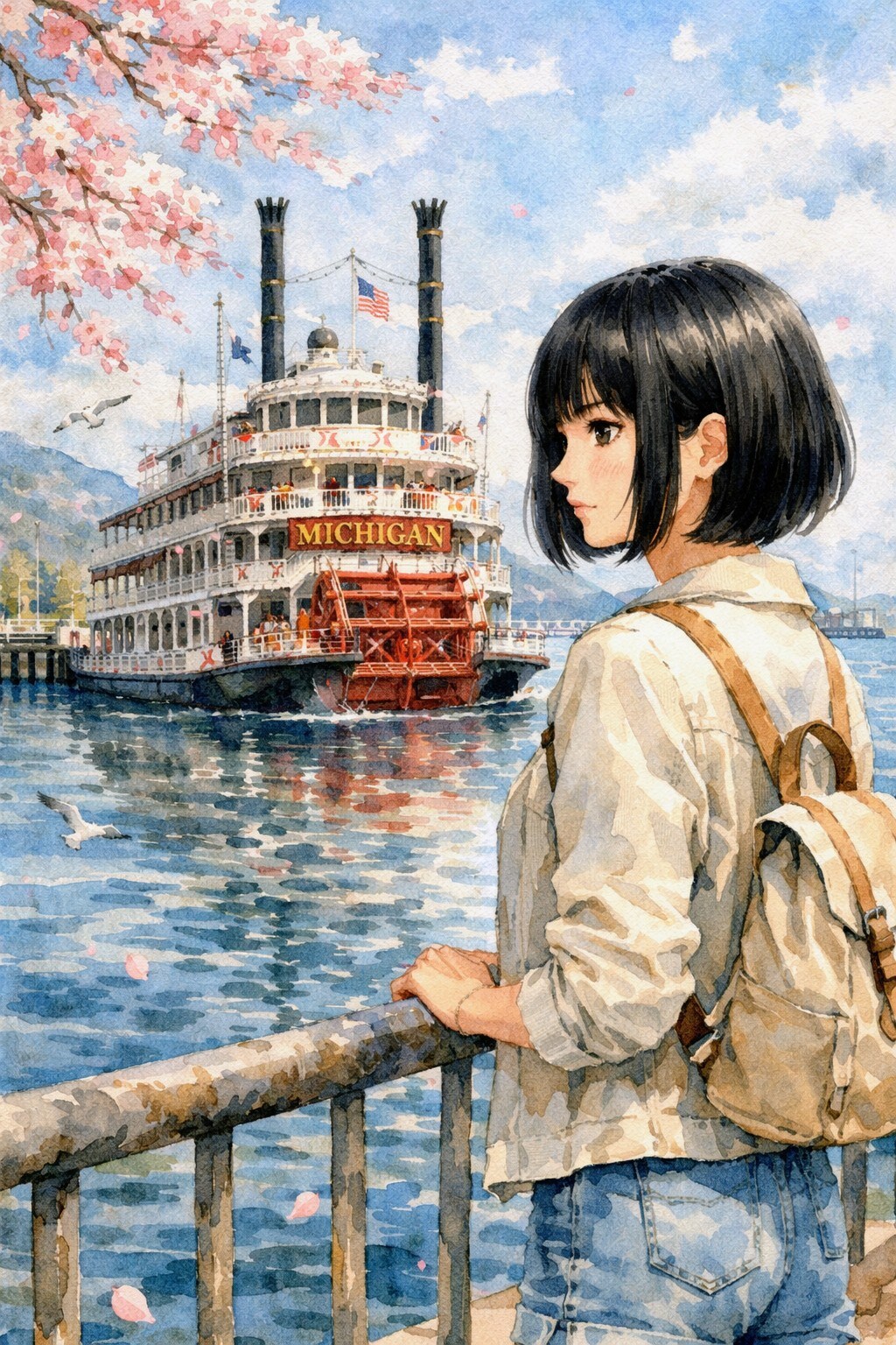 ミシガン遊覧船と千鶴お姉やん✨
