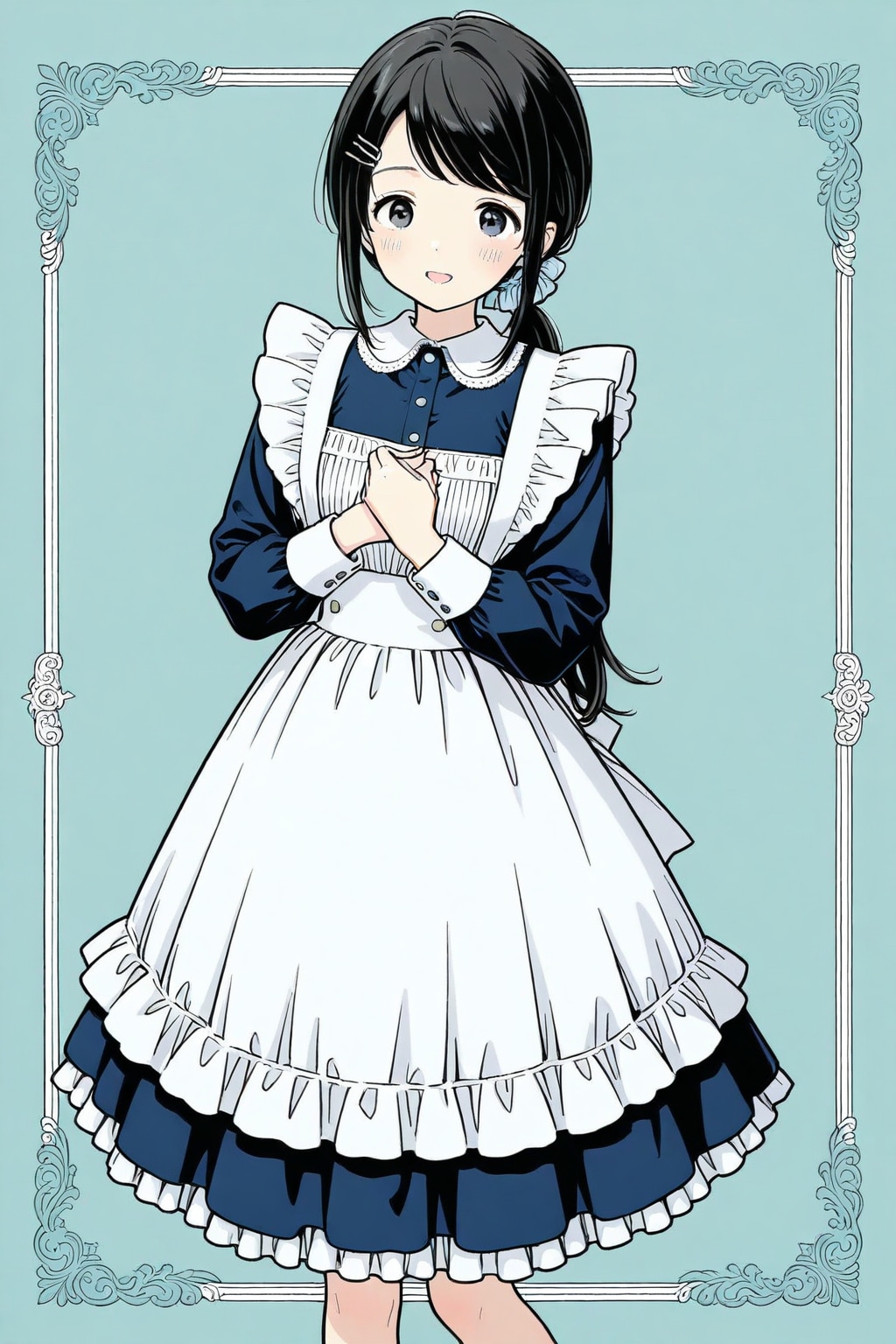 メイド姿な長女ちゃん🌸✨