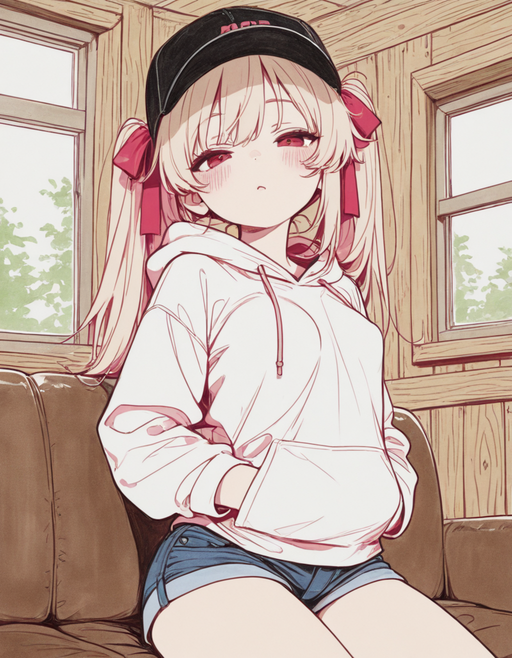 パーカーと少女