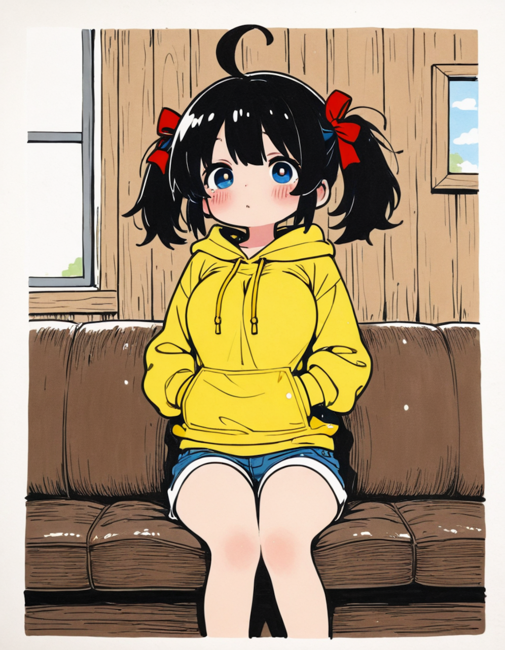 パーカーと少女