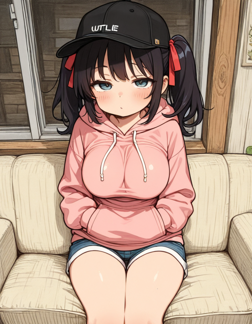 パーカーと少女