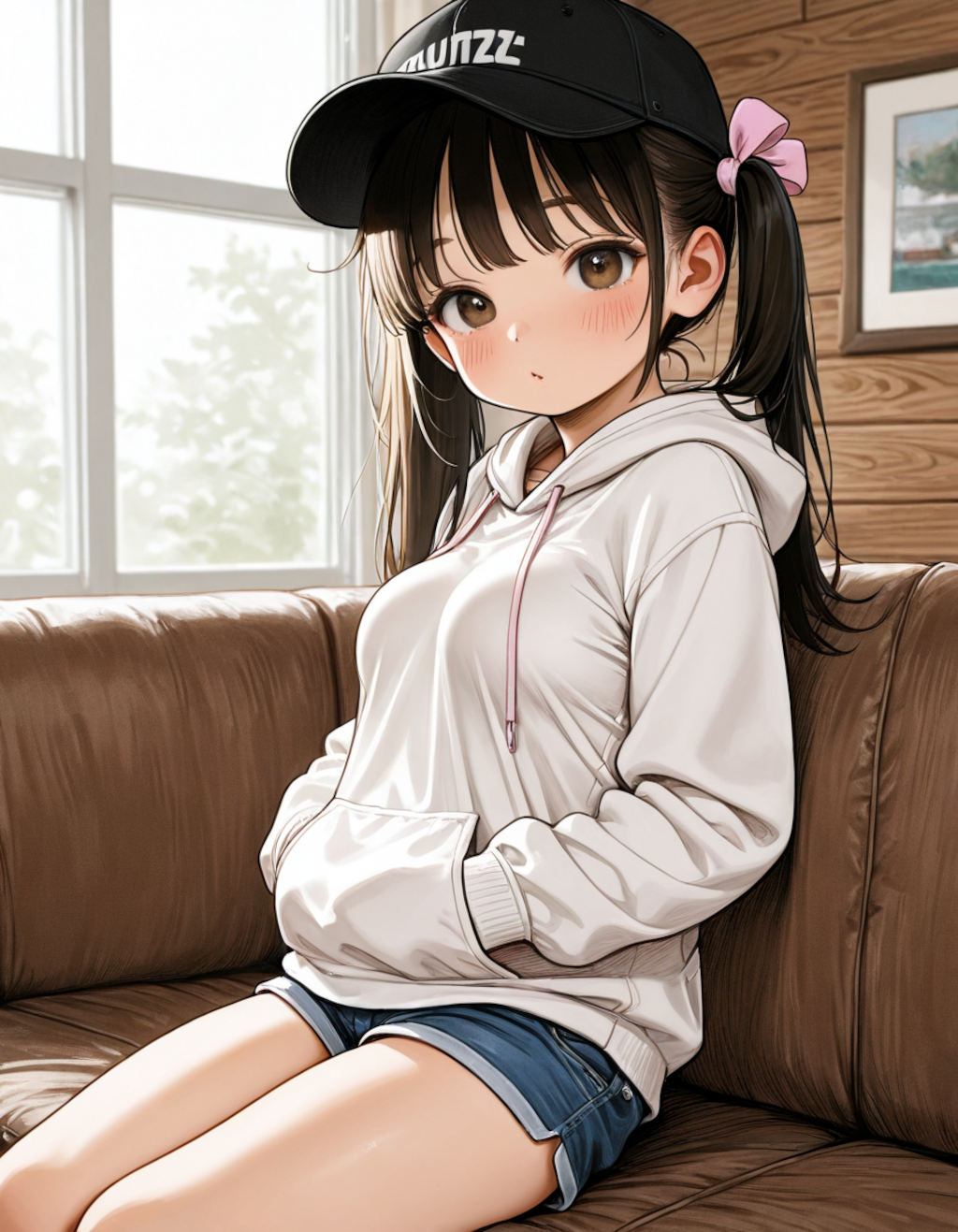 パーカーと少女