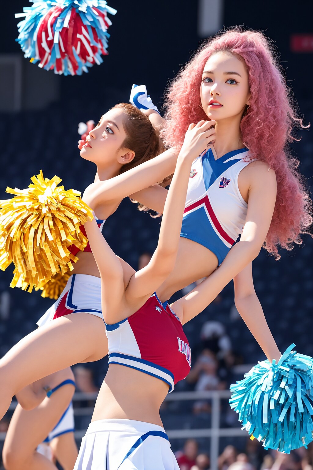 バラバラに、チアガール