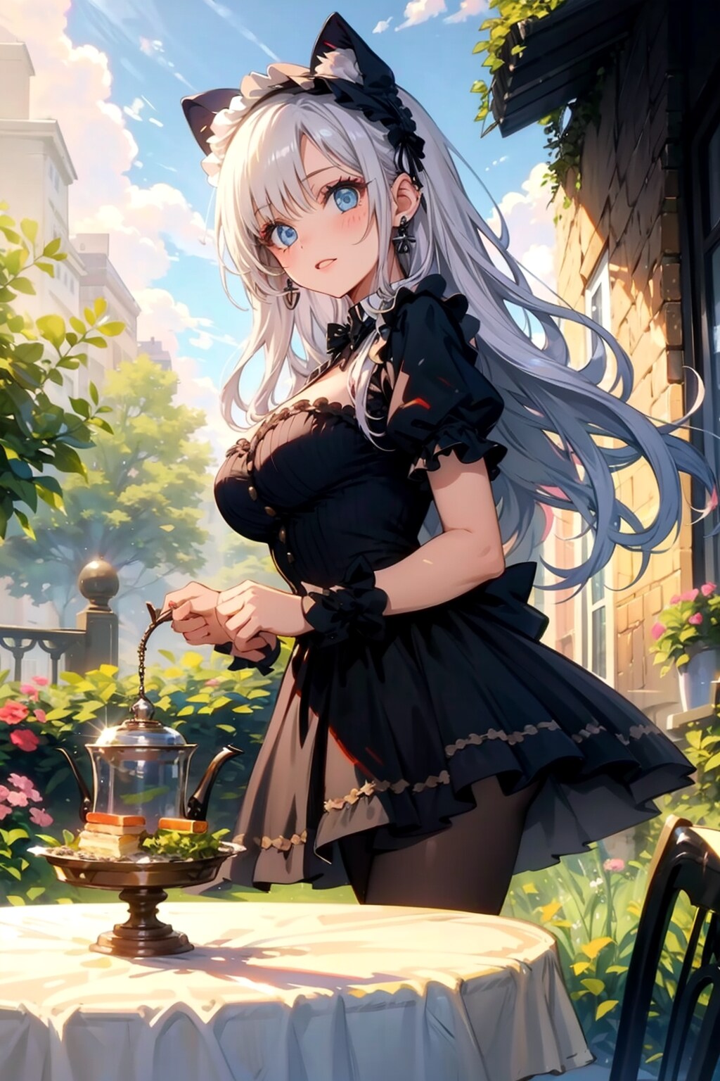 猫耳メイドさん