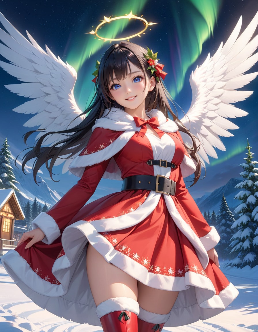 天使が届けるクリスマスの奇跡 | の人気AIイラスト・グラビア