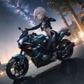 星空のバイクツーリング 2枚目