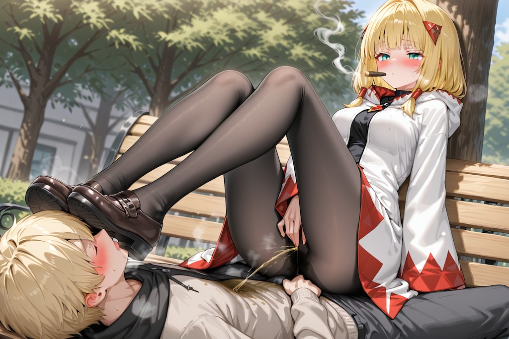 下僕と戯れる白魔道士