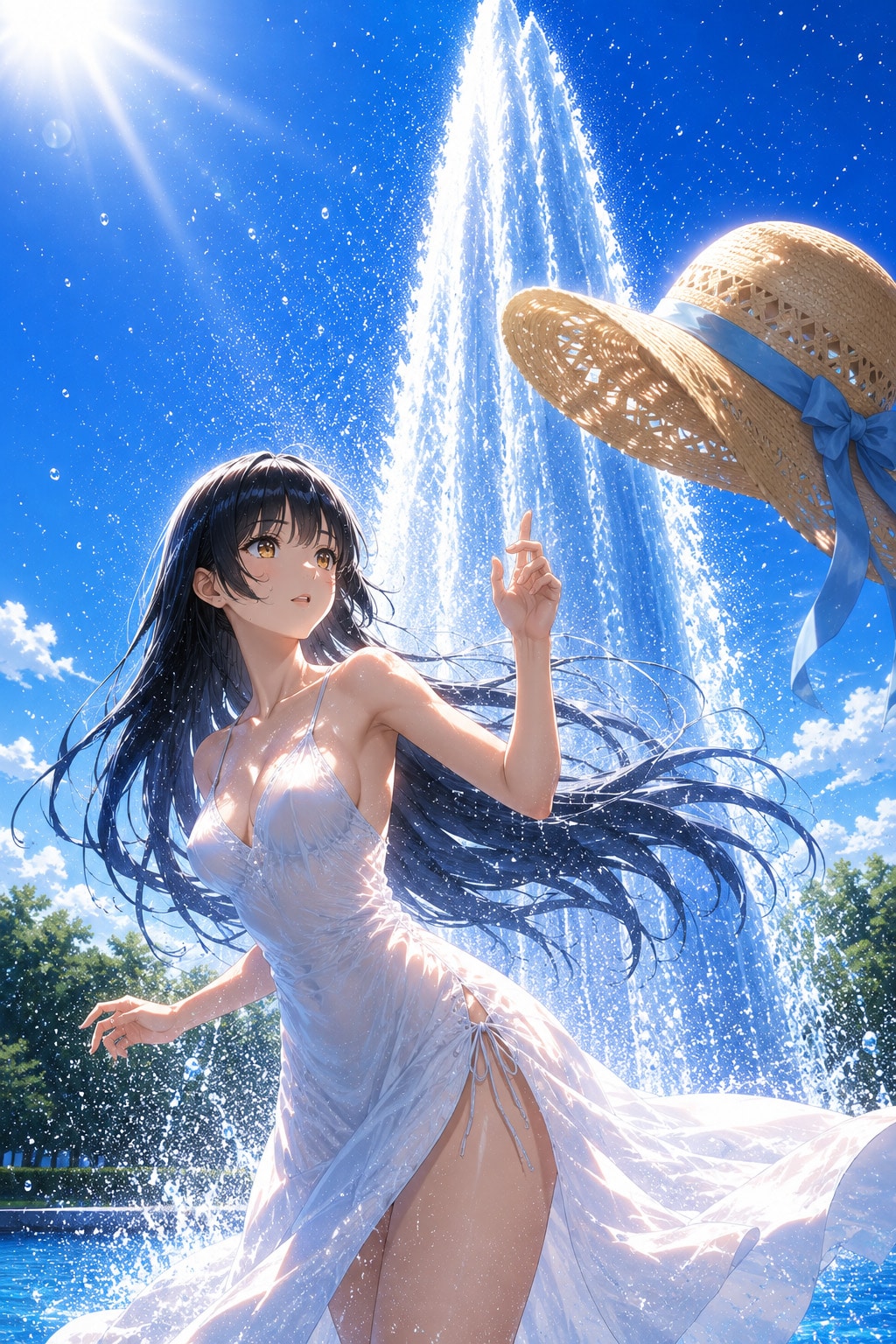 海の噴水