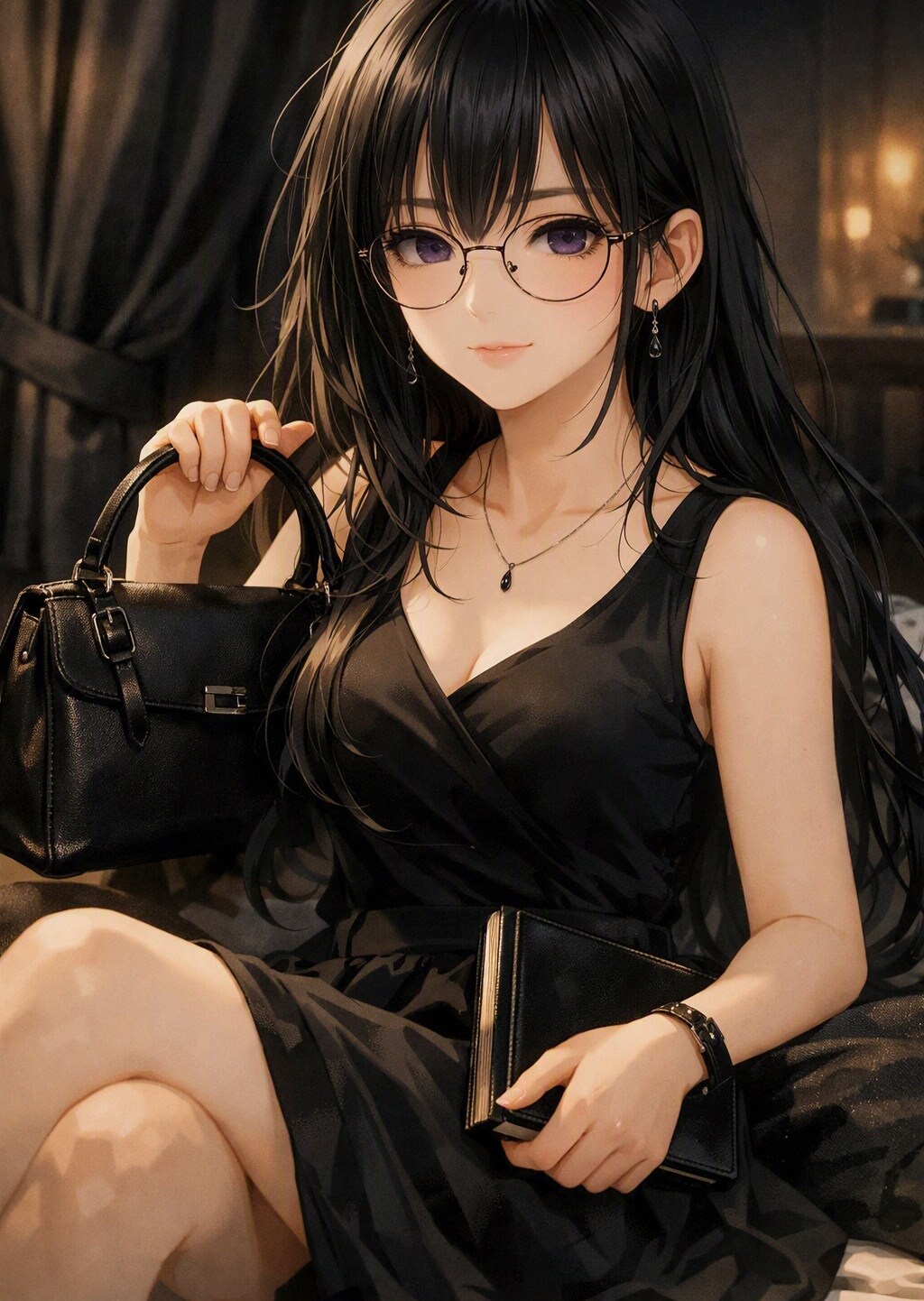 黒コーデ（ノゾミ） | の人気AIイラスト・グラビア