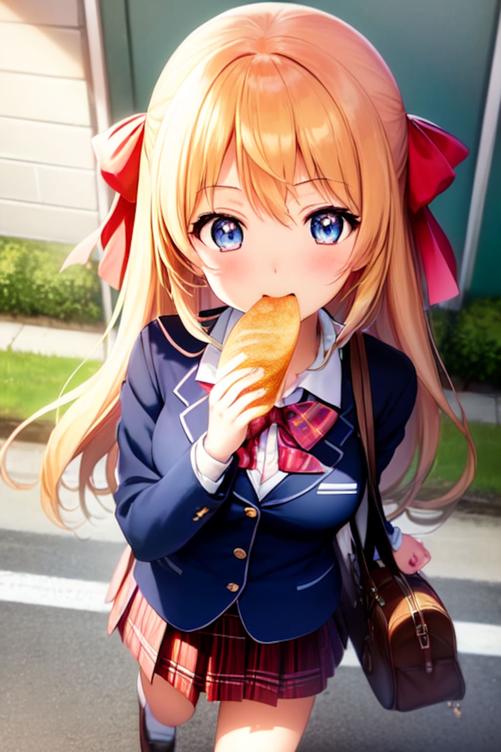 新学期遅刻寸前パン食いダッシュ