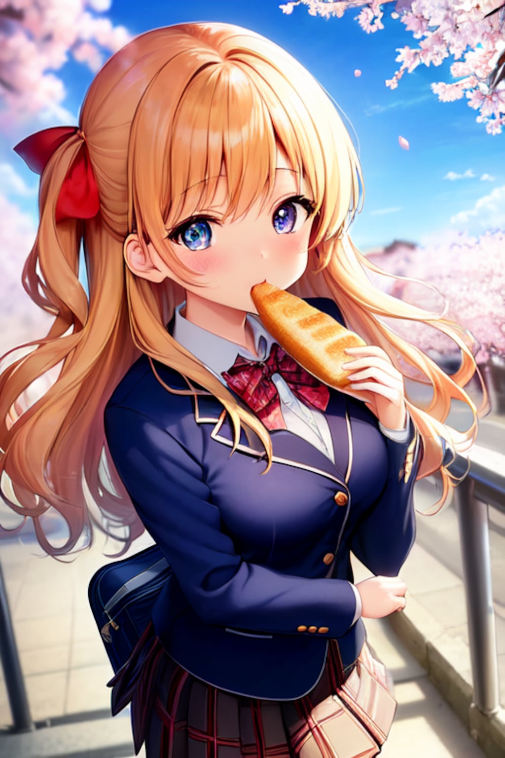 新学期遅刻寸前パン食いダッシュ