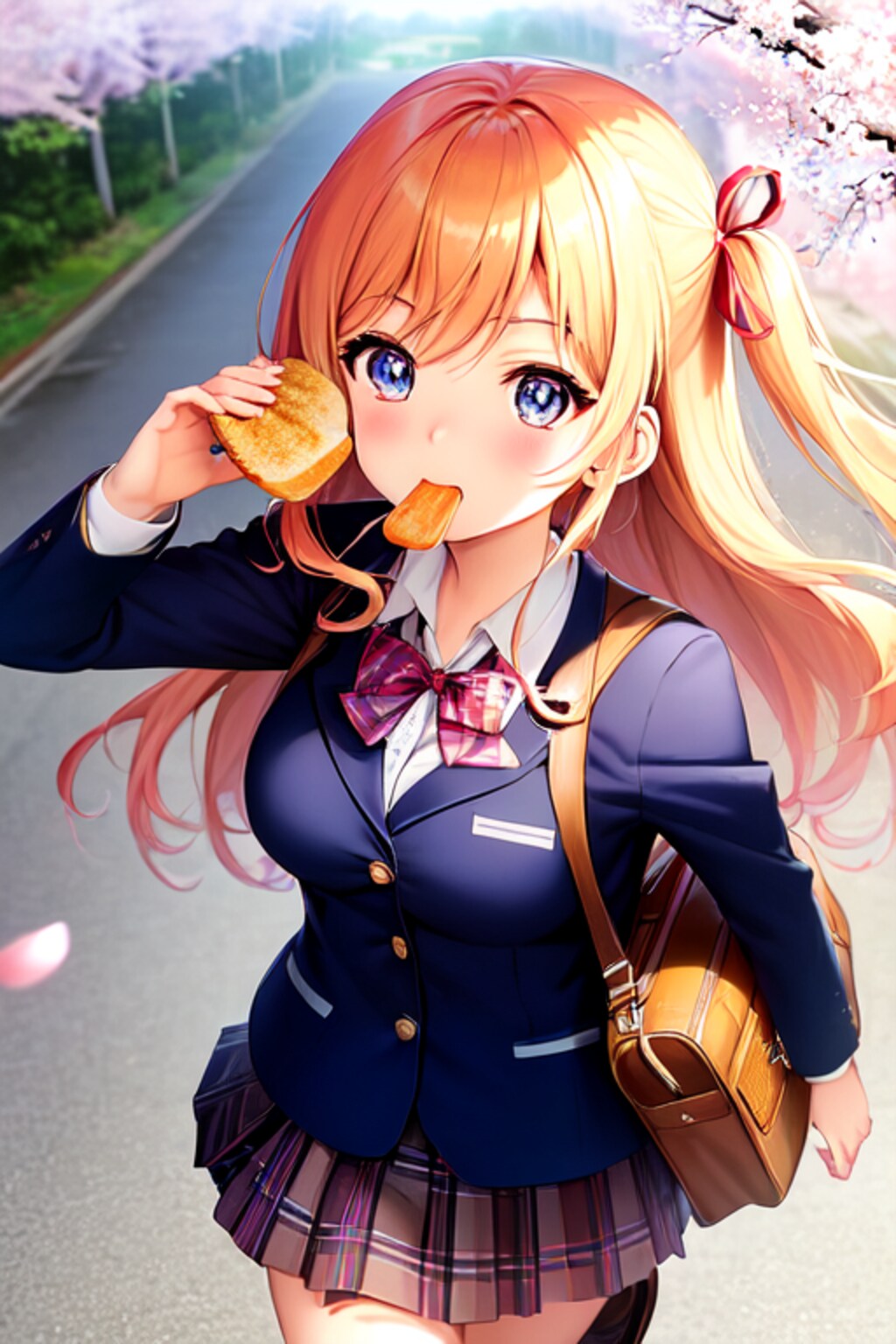 新学期遅刻寸前パン食いダッシュ