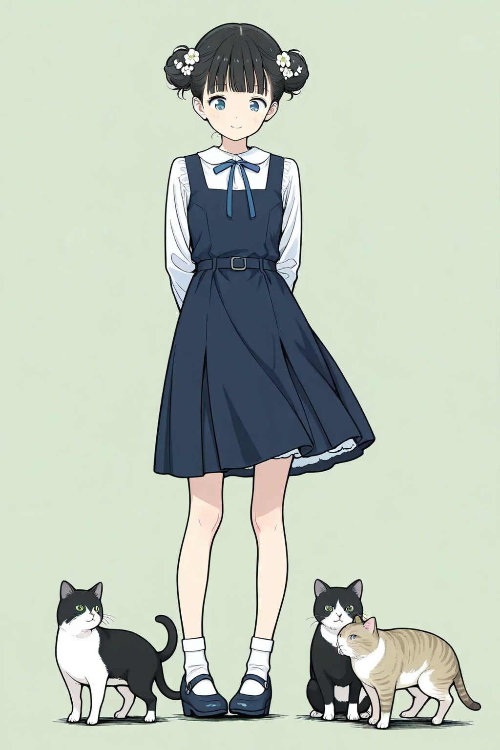 猫🐈とおだんごちゃん🍡✨　番外編１🐈💞✨ | の人気AIイラスト・グラビア