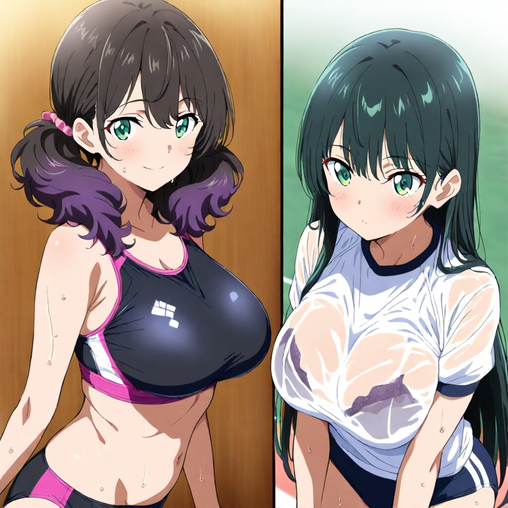 黒髪(体操服3)