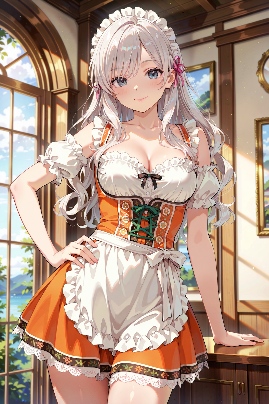 【撮影会】洋館のディアンドル娘 Z708