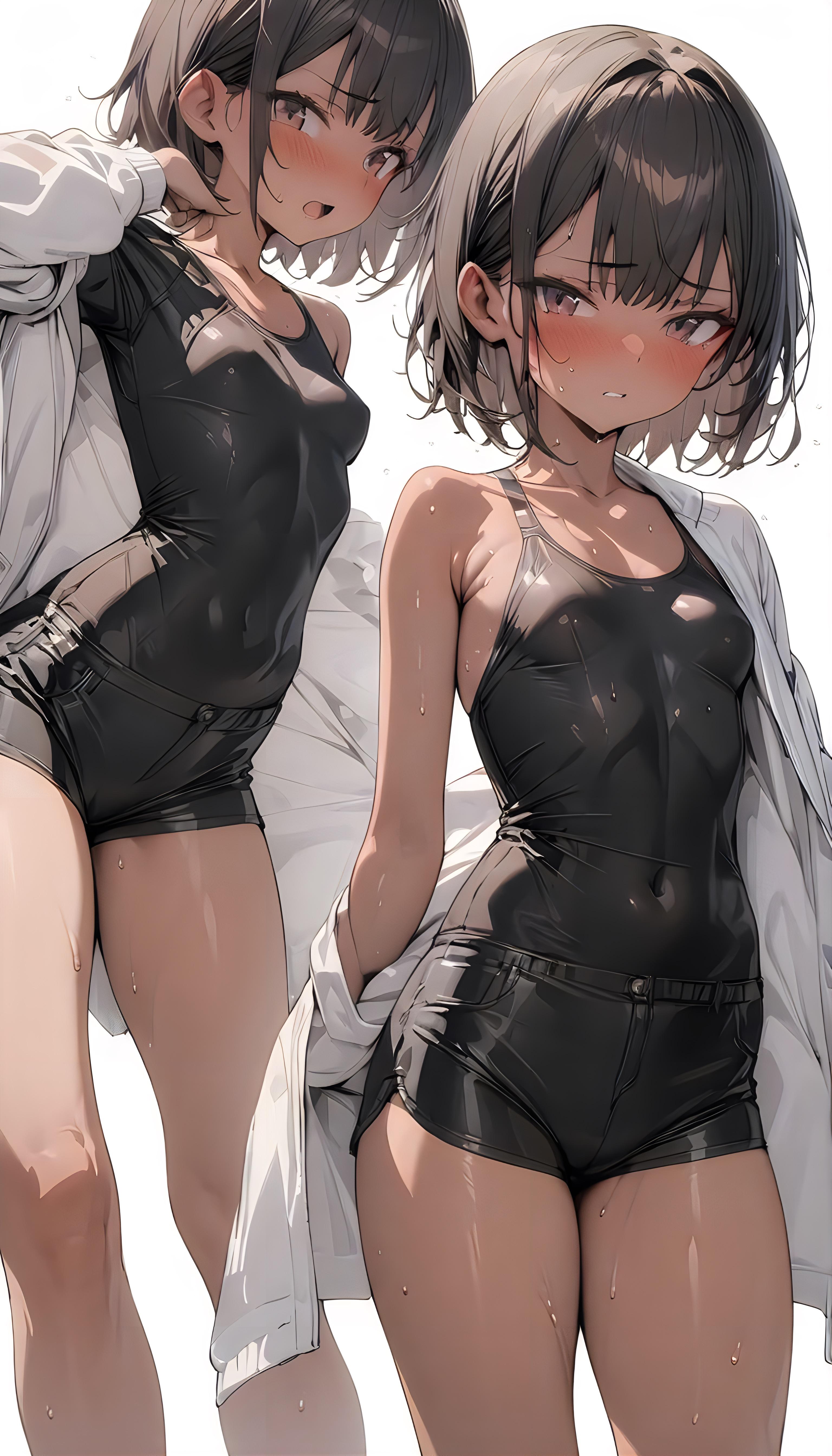 褐色の子