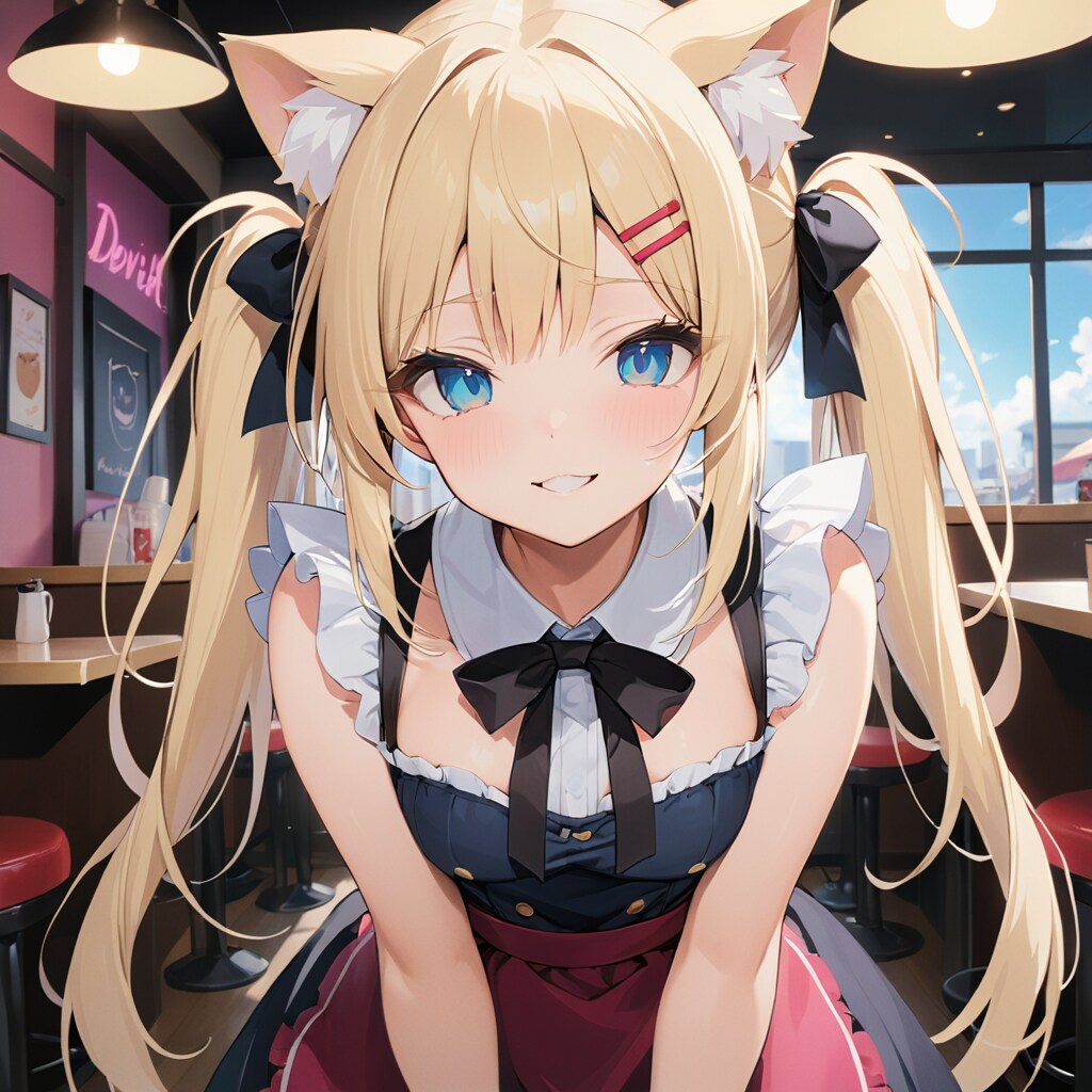 こるり「小悪魔笑顔でちゅよー」まや「シンプルにうゼえ」 | の人気AIイラスト・グラビア