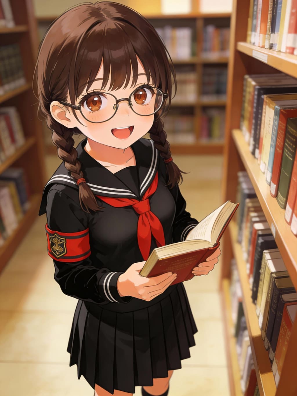 Seedream4.5お試し眼鏡三つ編み姉妹＋α