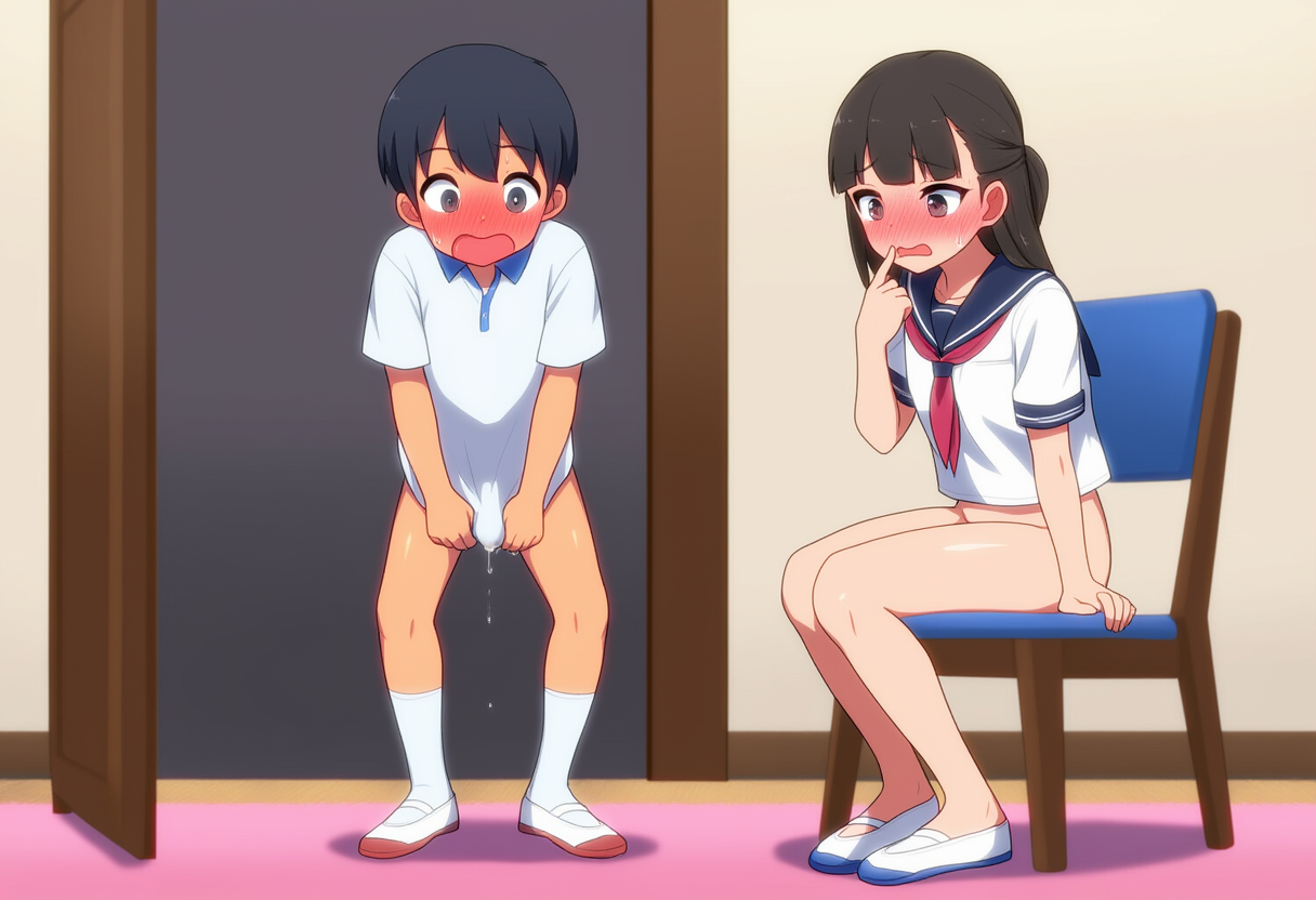 姉のオナニー目撃して精通しちゃった弟