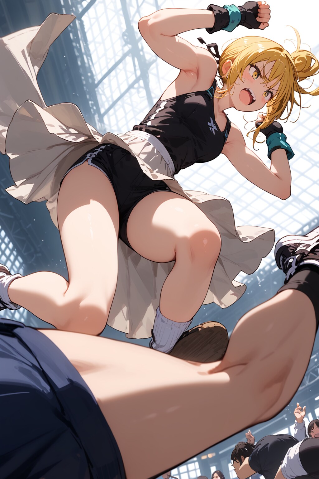 ドロップキックだコンニャロ～