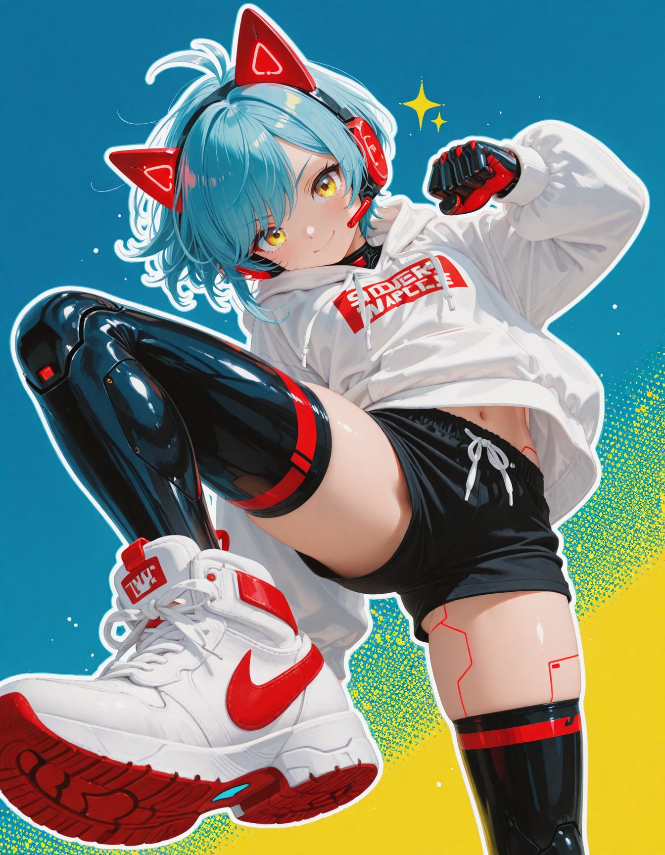 絶対領域アンドロイド | の人気AIイラスト・グラビア