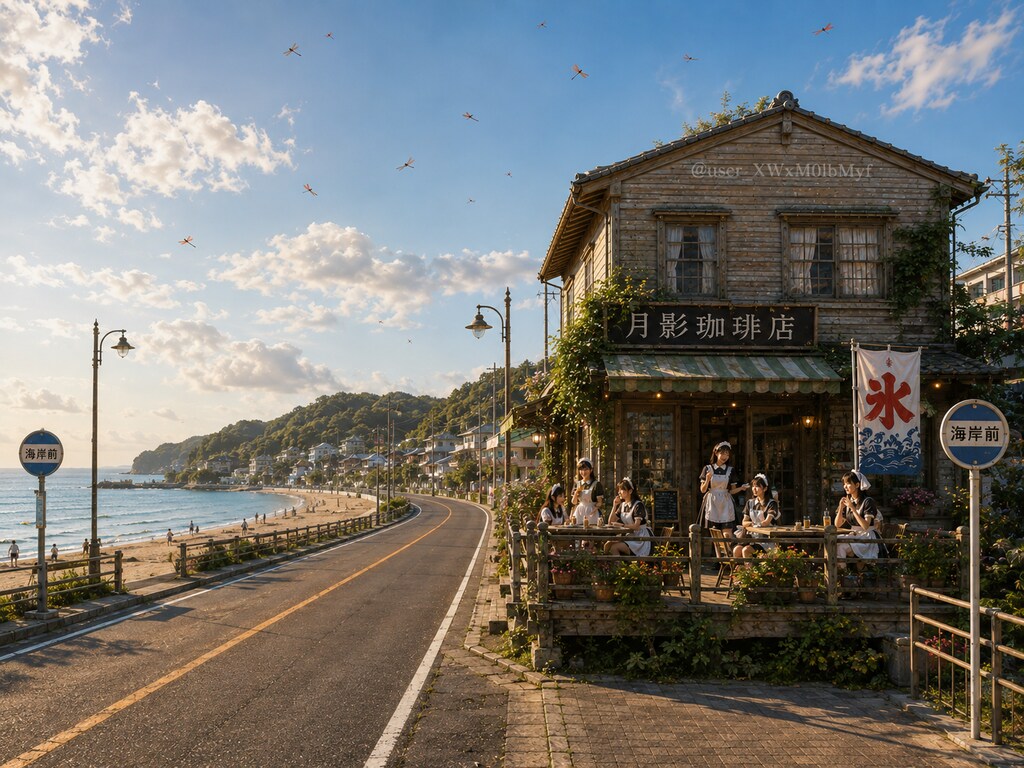 海岸前の「月影珈琲店」　10