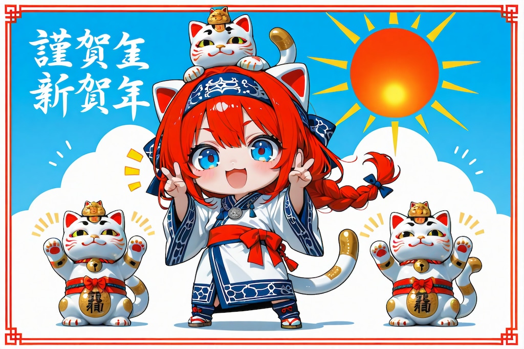 コロポックルと招き猫