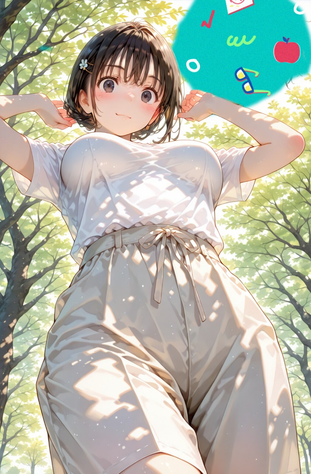 公園でよく見かける若いお母さん１