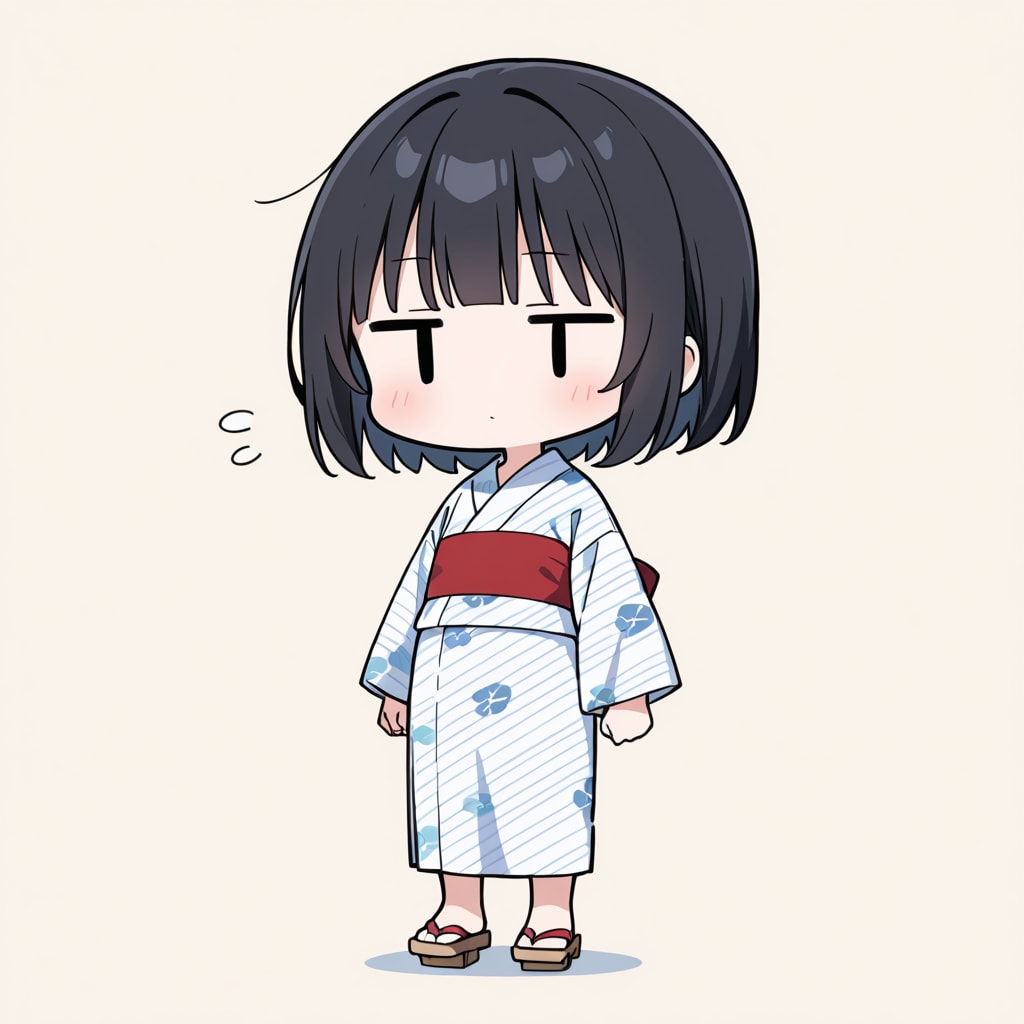 浴衣に下駄を合わせてみる