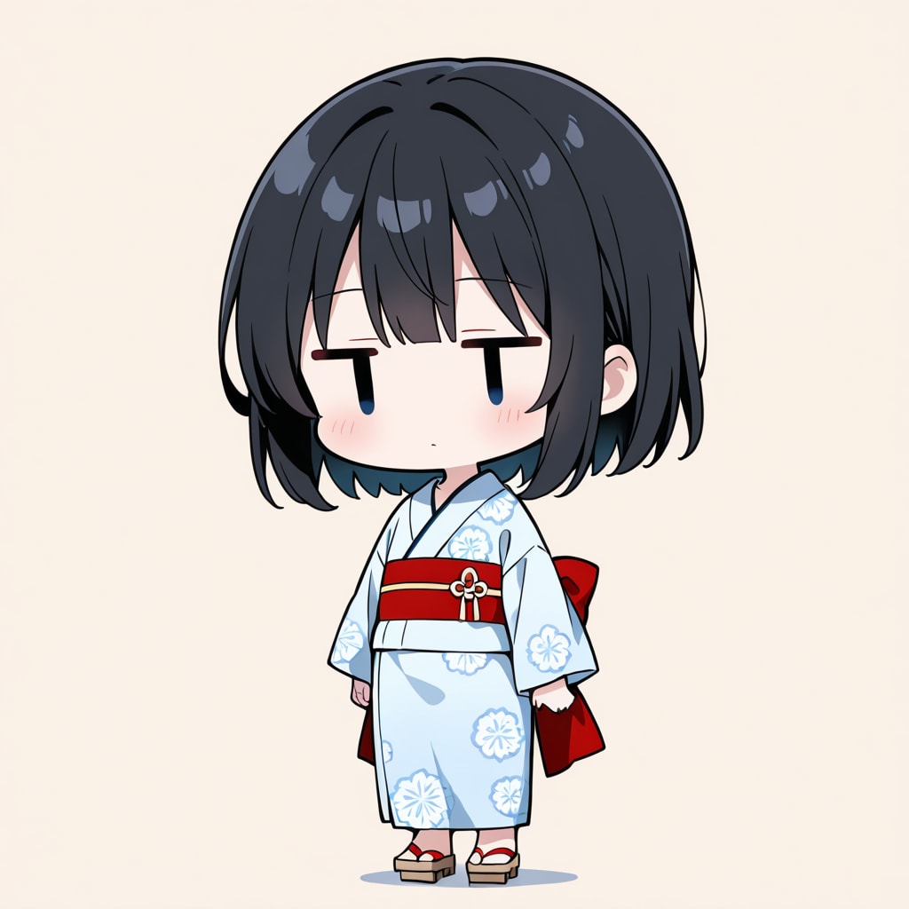 浴衣に下駄を合わせてみる