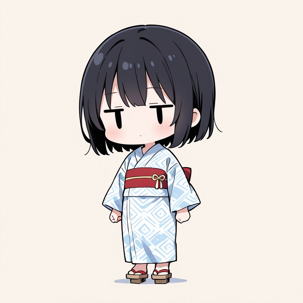 浴衣に下駄を合わせてみる