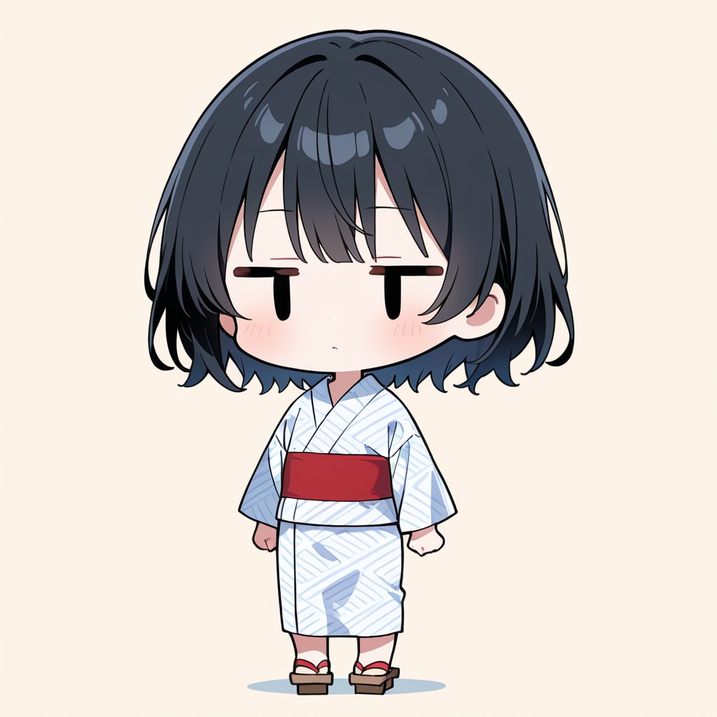 浴衣に下駄を合わせてみる