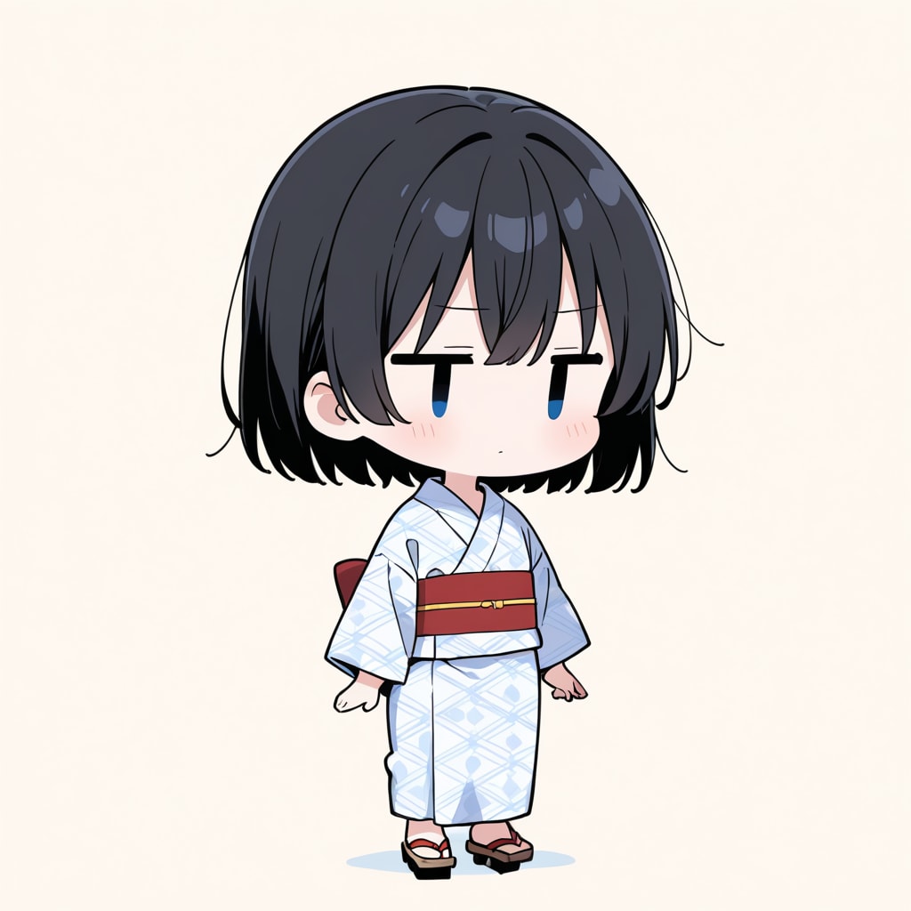 浴衣に下駄を合わせてみる