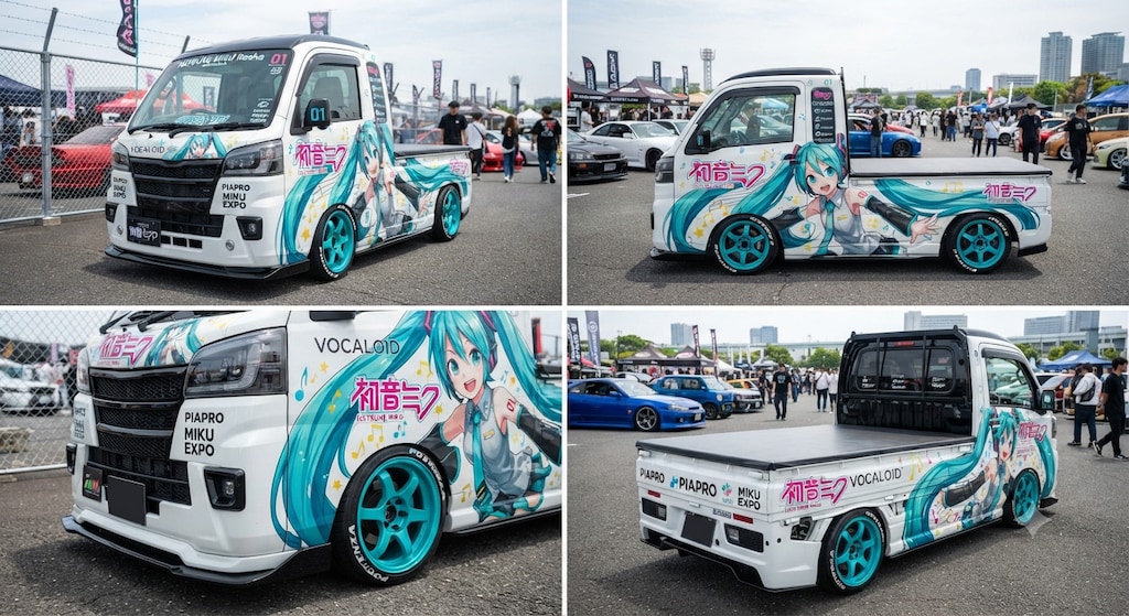 初音ミク痛車ハイゼットトラック