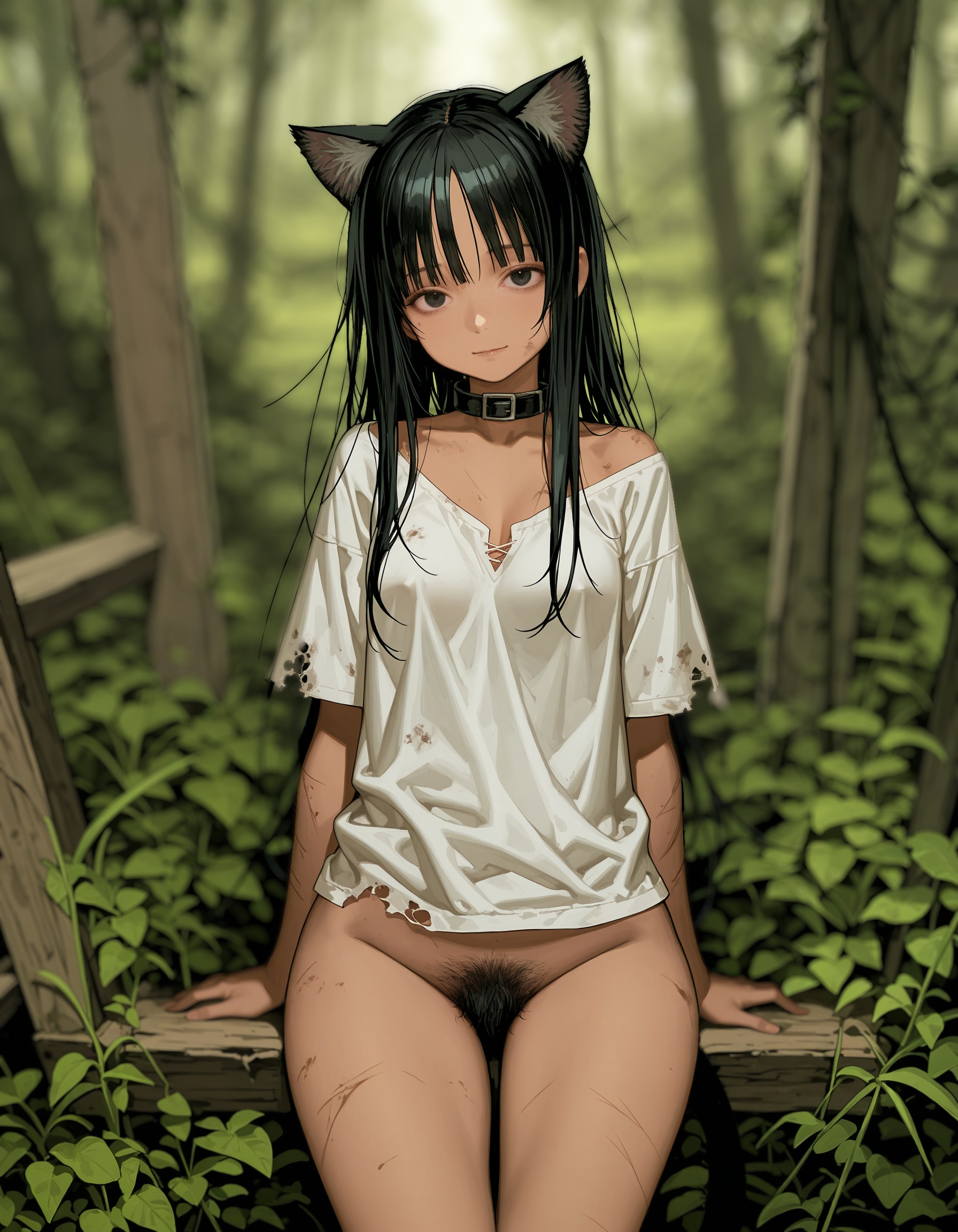 森林住まいの野良猫娘さん